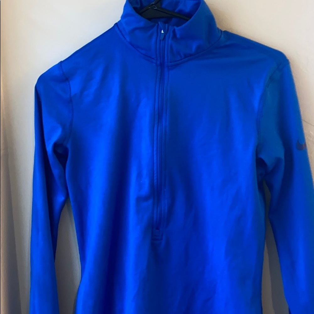 Nike half zip blue